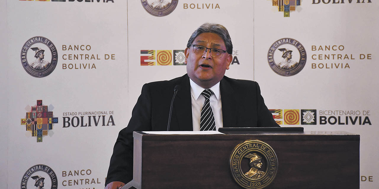 El presidente del BCB, Edwin Rojas. | Foto: Archivo