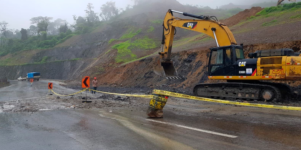 Trabajos en la nueva doble vía El Sillar. (Foto: ABC)