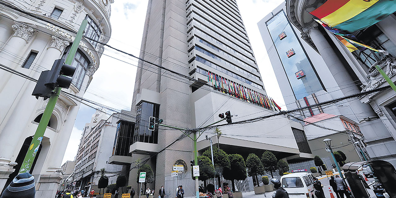 Las instalaciones del Banco Central de Bolivia.  | Foto: Archivo