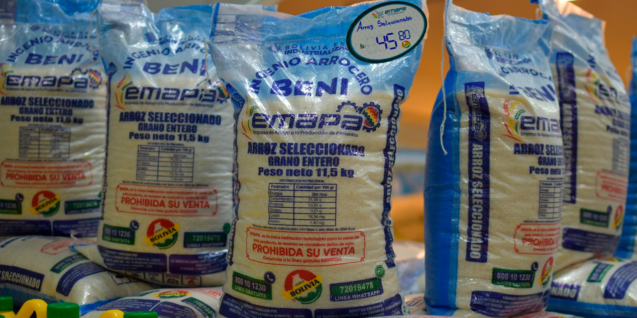 Arroz de producción nacional. Foto: Emapa.