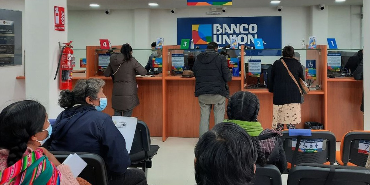 El Banco Unión modifica a Bs 14.000 el límite de transacciones diarias digitales 