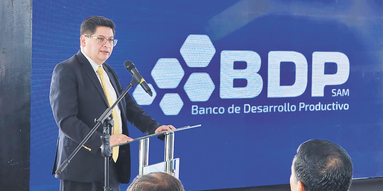 Acto de lanzamiento del AGRO+BDP en Santa Cruz. Foto: Ministerio de Economía