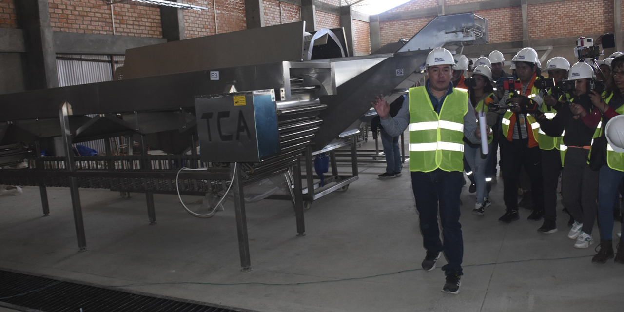 Inspección a la Planta Procesadora de Papa en El Alto. 