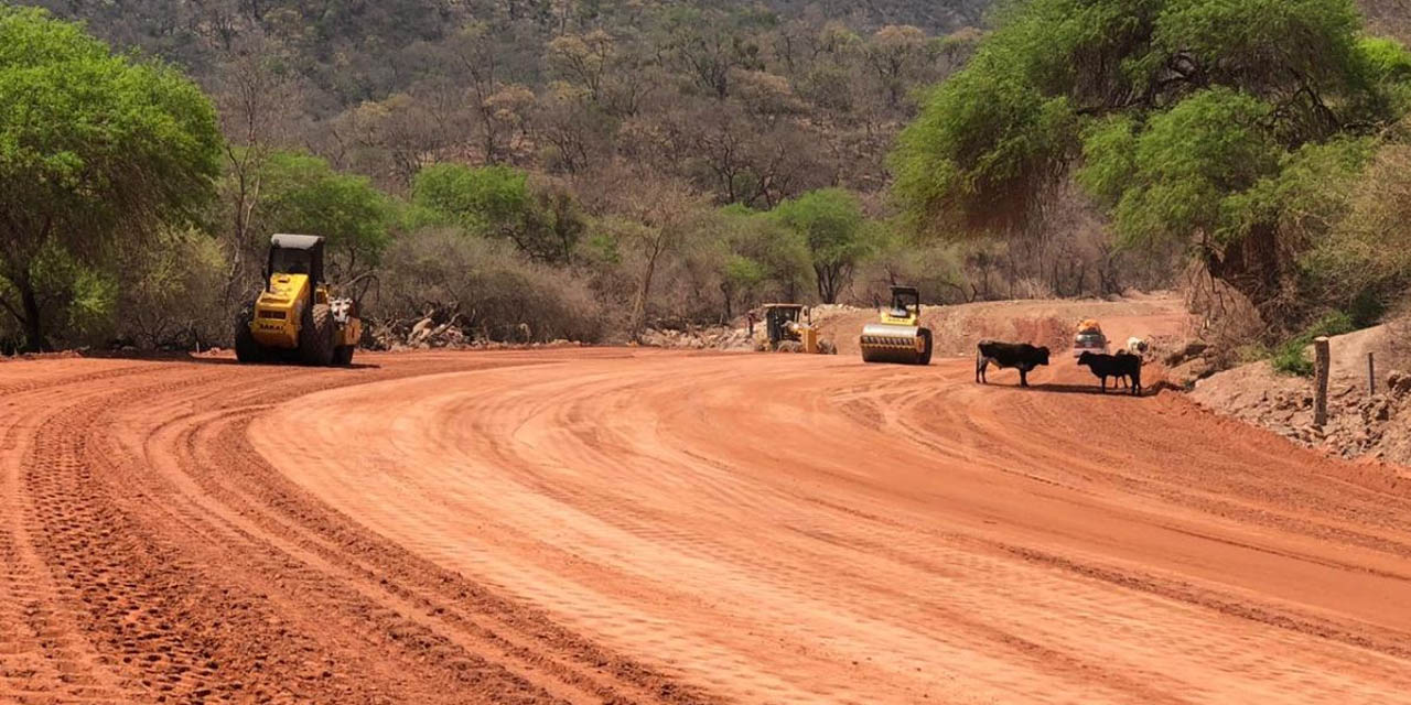 La construcción del tramo carretero Acheral-Choere. | Foto: ABC