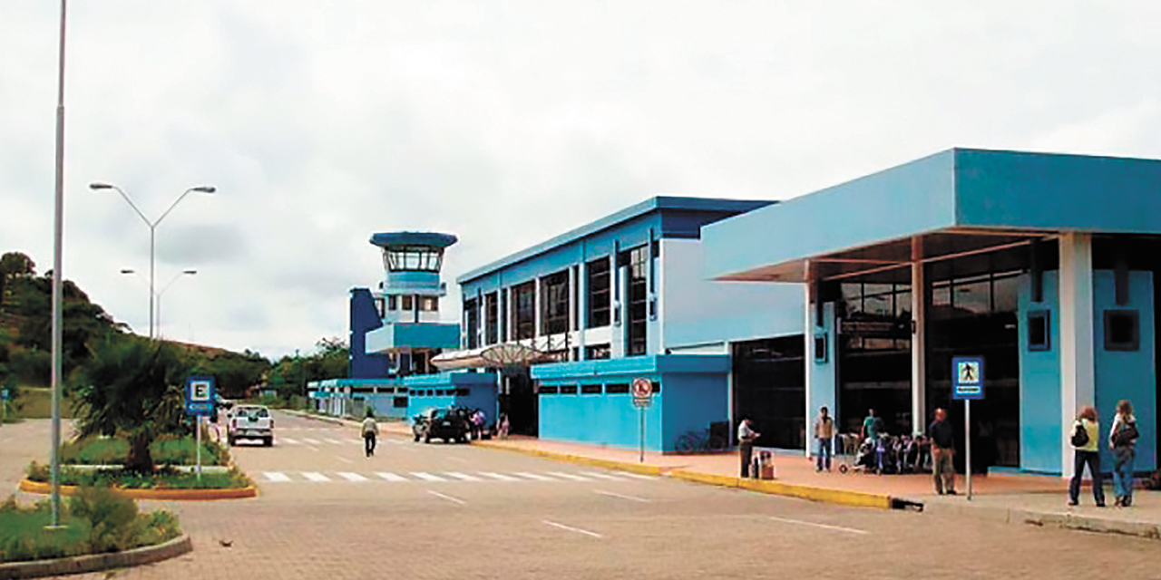 Vista actual del aeropuerto Oriel Lea Plaza de Tarija. Foto: Archivo