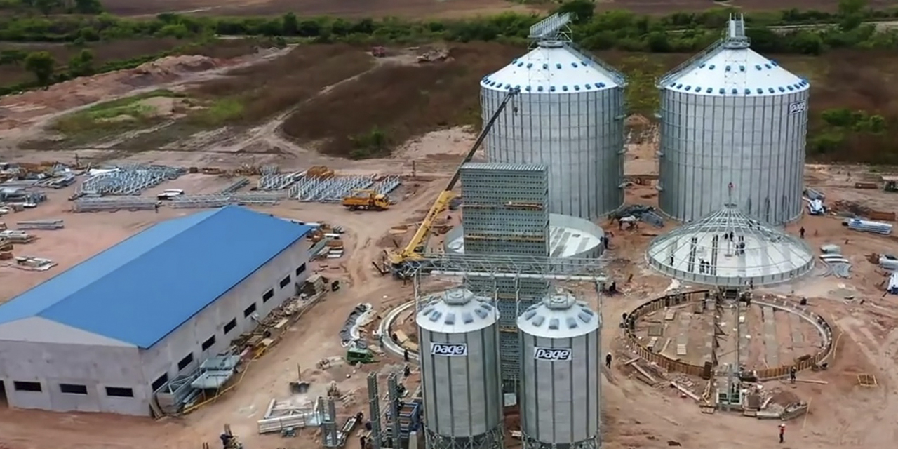 La Planta de Granos en Yacuiba, que será entrega próximamente. 