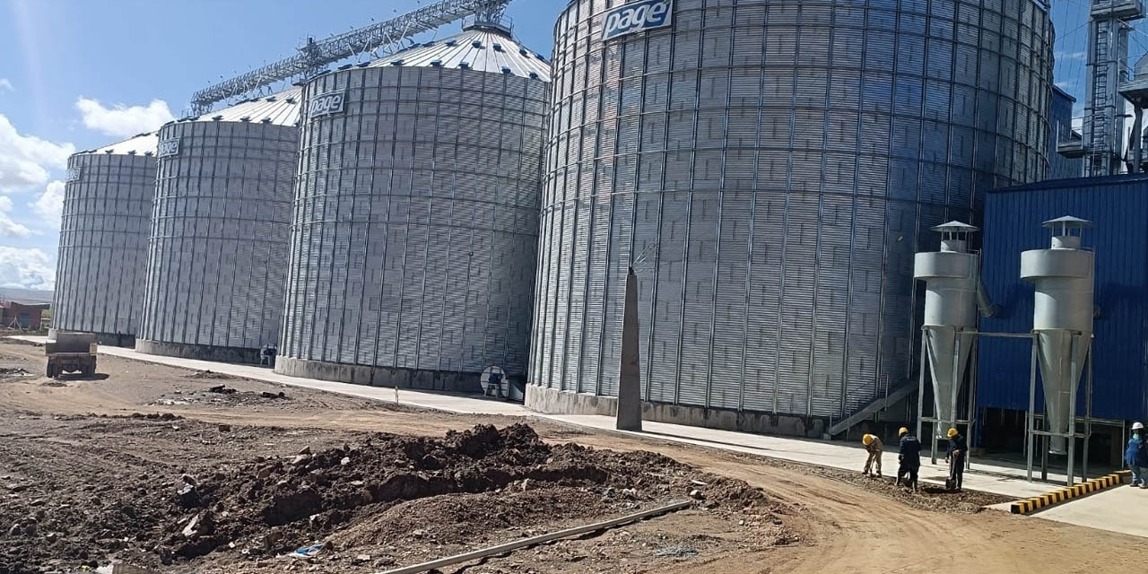 La Planta de Cereales de Viacha está casi lista para iniciar operaciones.  | Foto: BTV