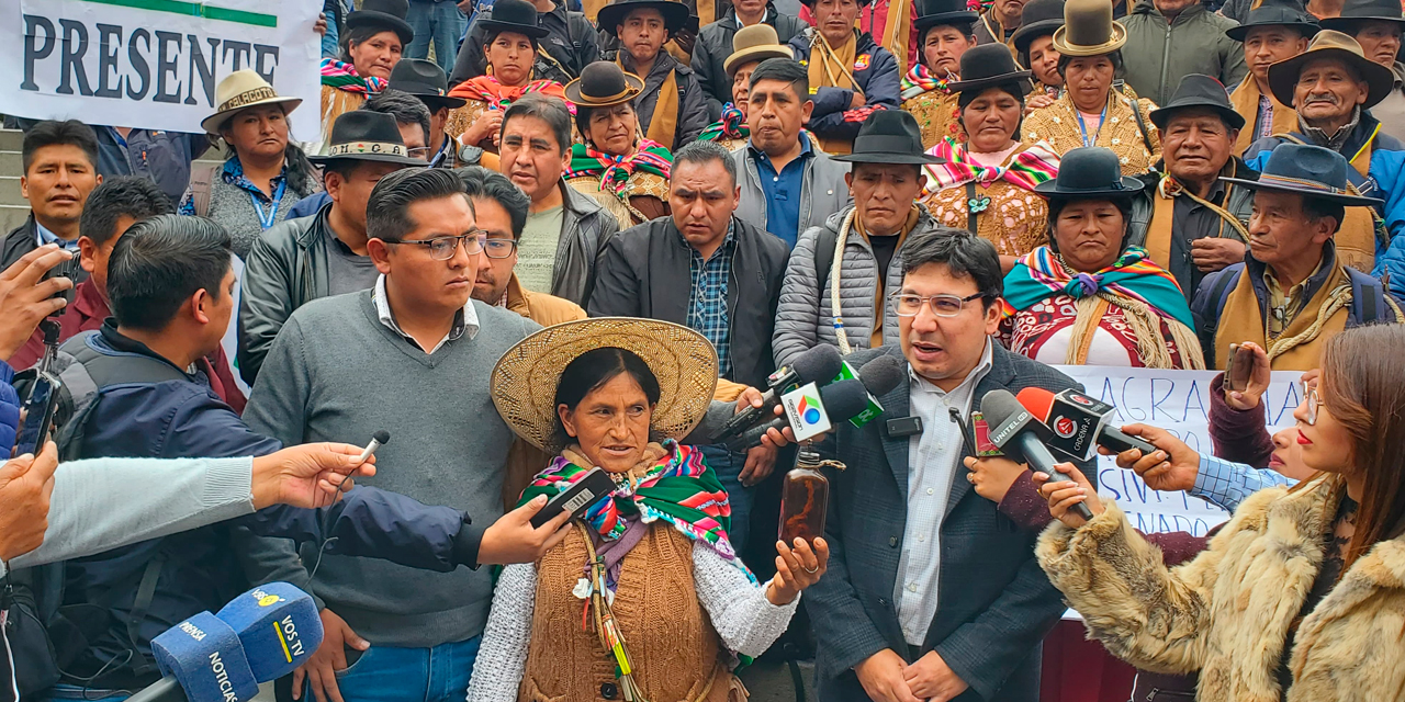 El ministro de Hidrocarburos y Energías, Franklin Molina, en rueda de prensa.