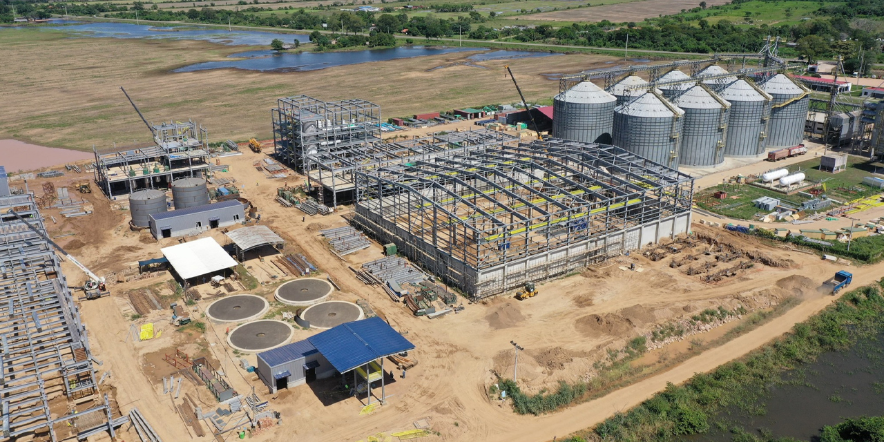 La Planta de transformación de soya se emplaza en San Julián, Santa Cruz. Foto: Emapa.