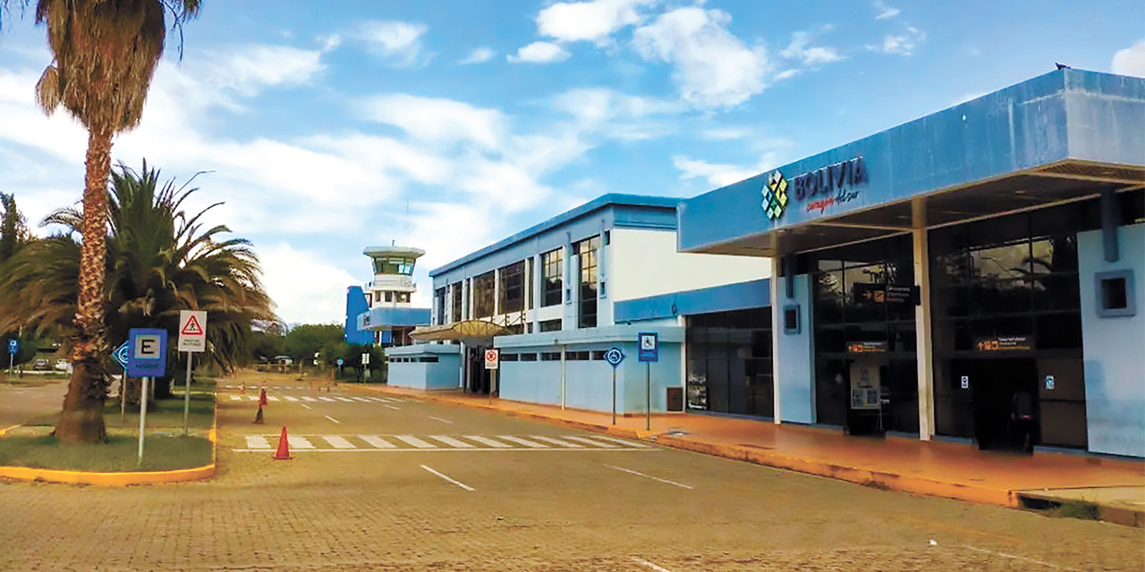 El aeropuerto Capitán Oriel Lea Plaza de Tarija. Foto: Archivo