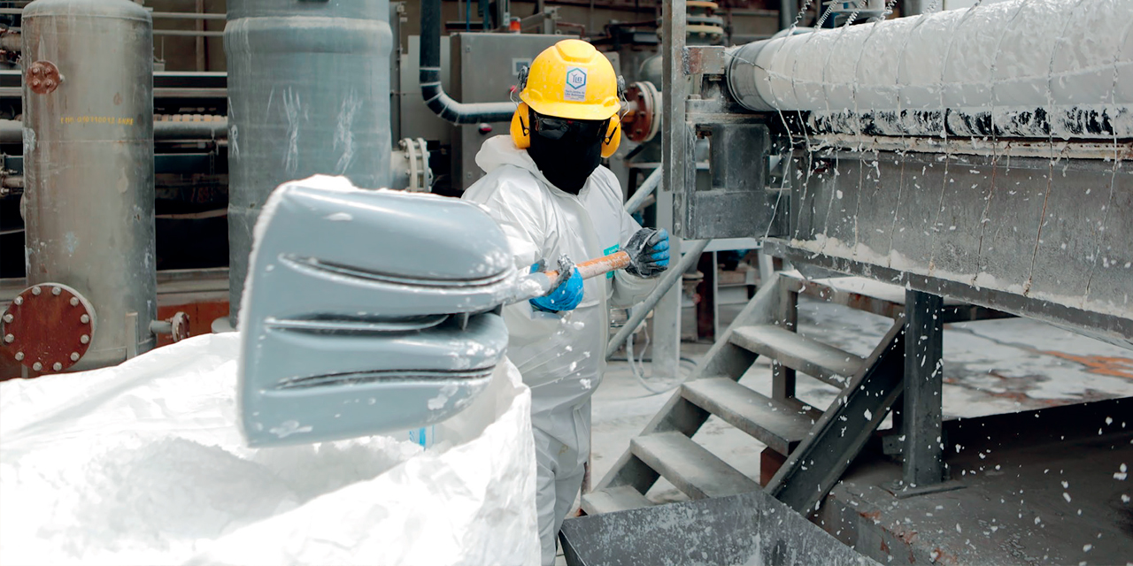 Proceso para la obtención de carbonato de litio. Foto: YLB