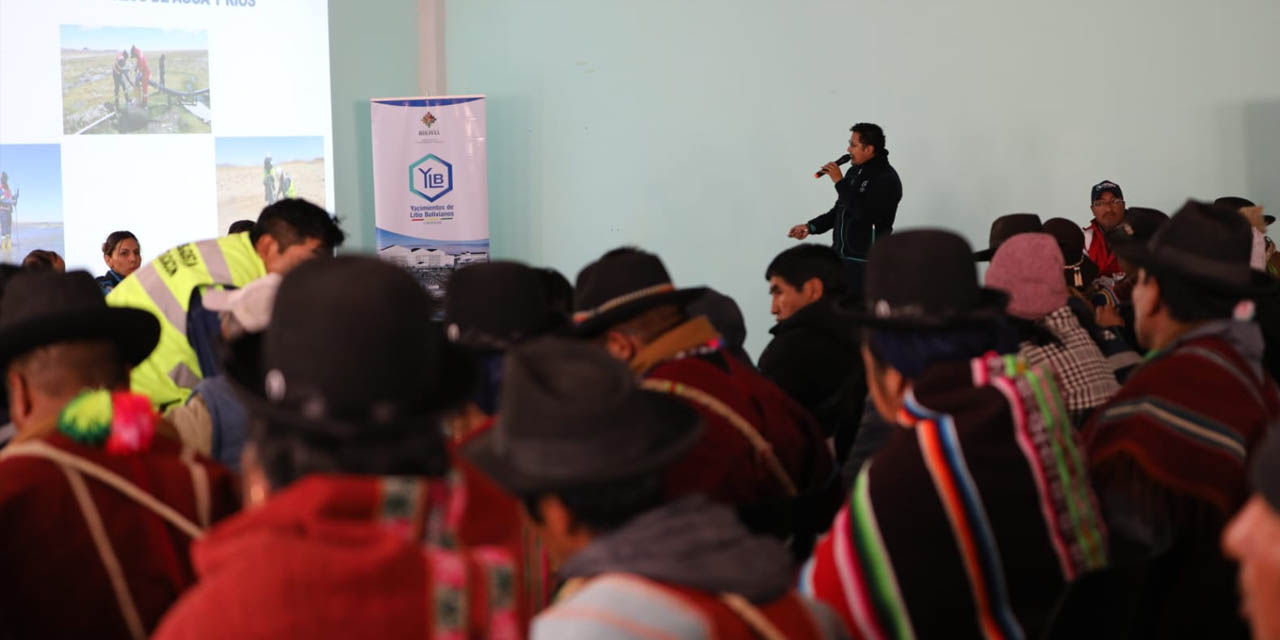 El encuentro de socialización de YLB con comunidades de Potosí. Foto: YLB