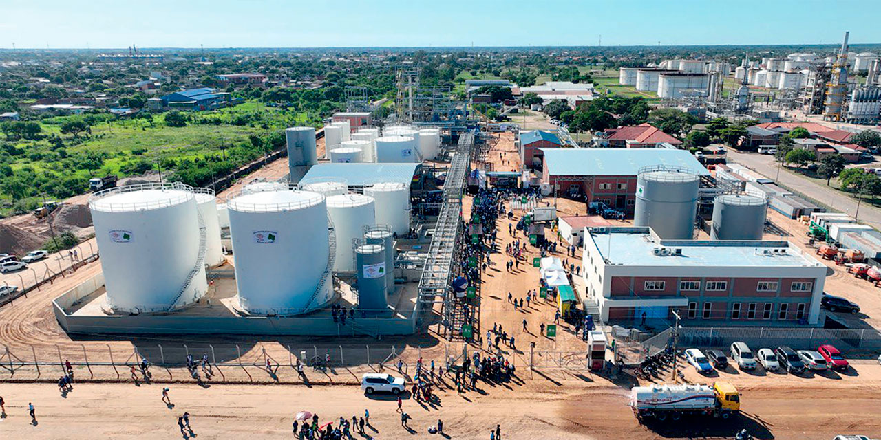 La Planta de Biodiésel 1, en Santa Cruz, fue inaugurada y puesta en operaciones en marzo de este año. Foto:  Archivo