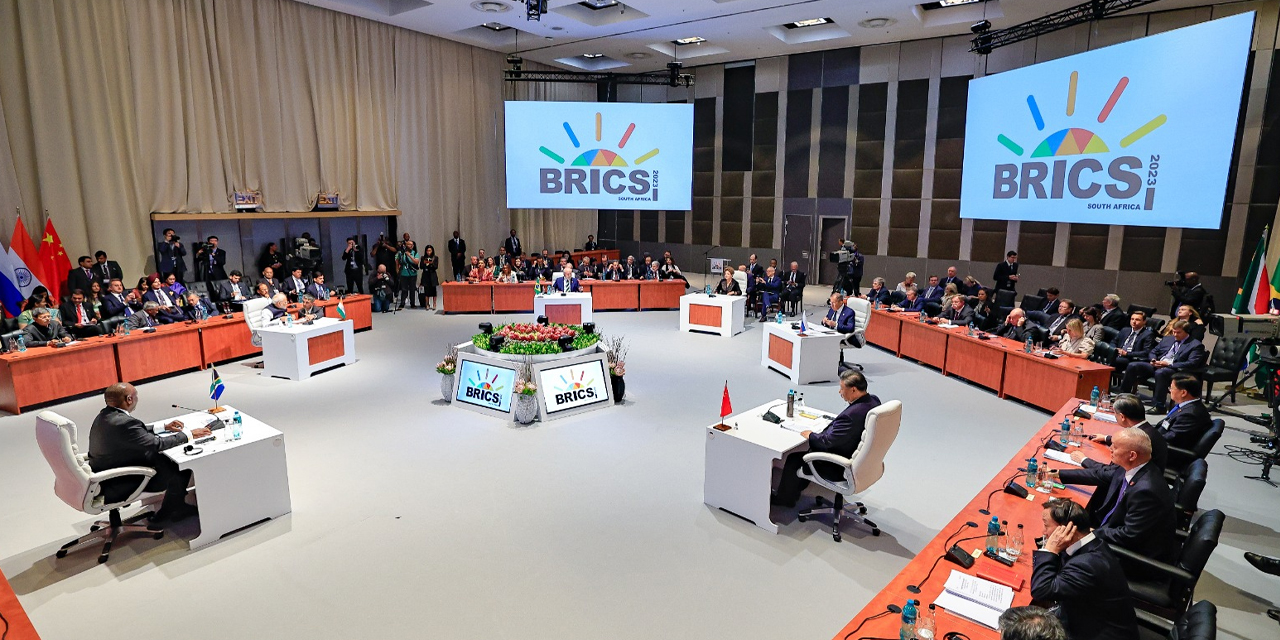 La cumbre de los BRICS en Sudáfrica, en agosto de 2023. Foto: Archivo