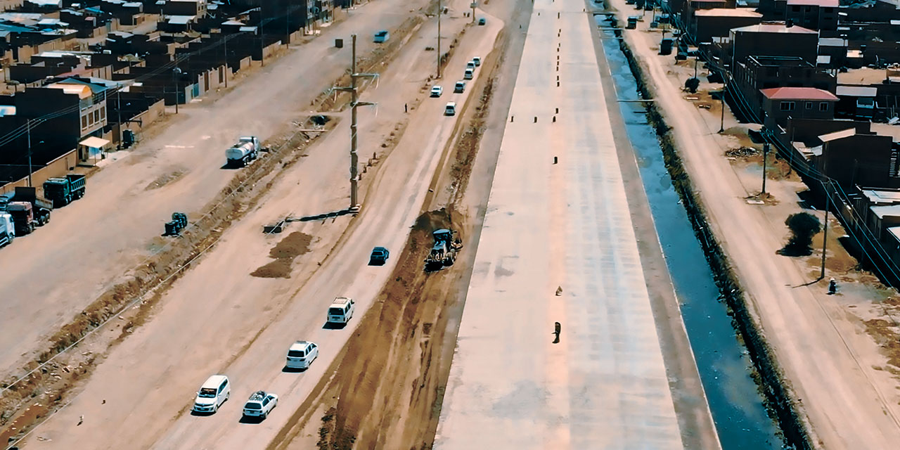 El área de intervención para la construcción de los puentes. Foto: MOPSYV