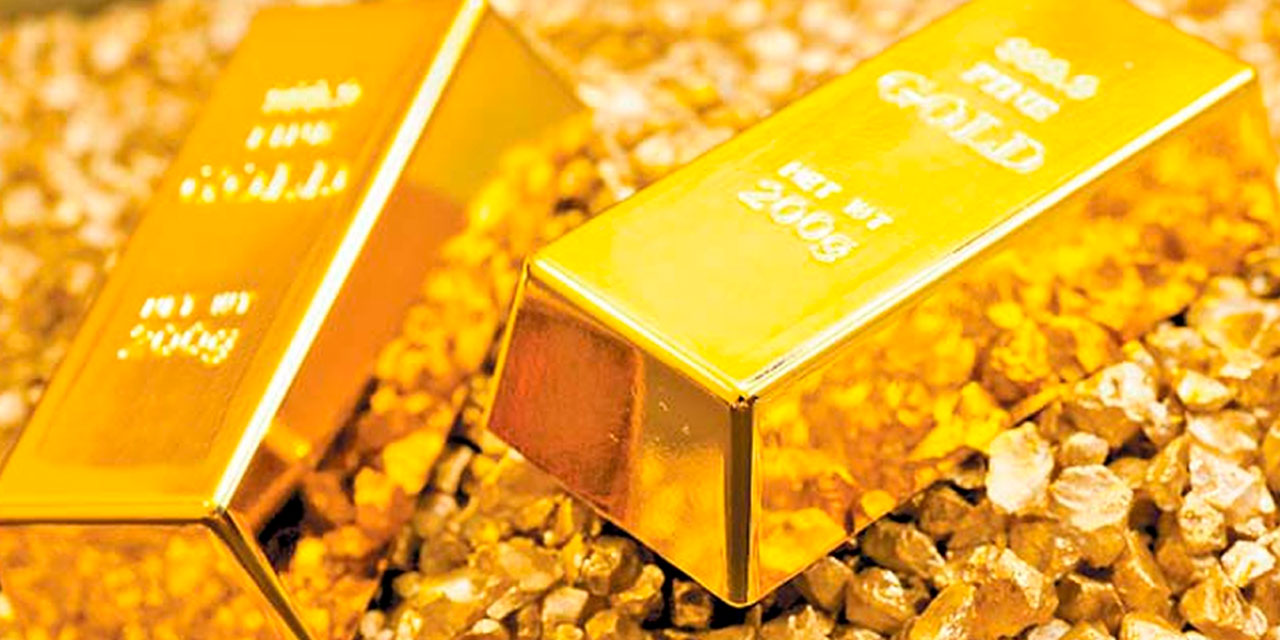 Lingotes de oro. Foto: Money Bolivia