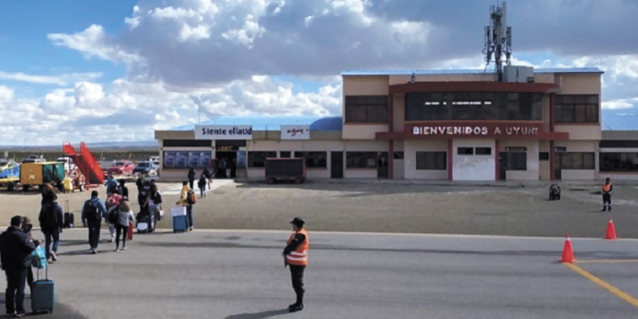 Vista actual de la terminal aérea de Uyuni. | Foto: Archivo