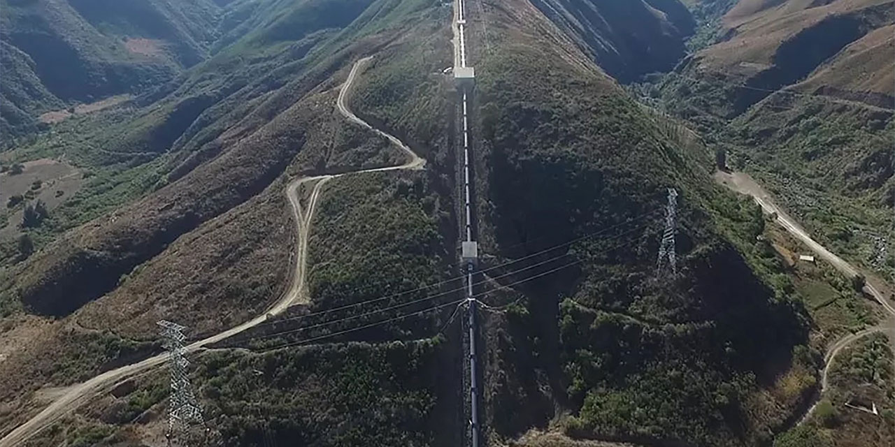 Las infraestructuras eléctricas del proyecto ubicado en la provincia Inquisivi. Foto: MHE