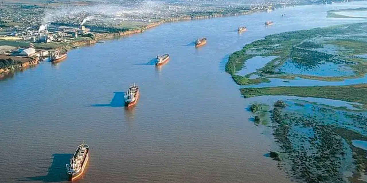 Una parte de la hidrovía Paraguay-Paraná. Foto: RRSS