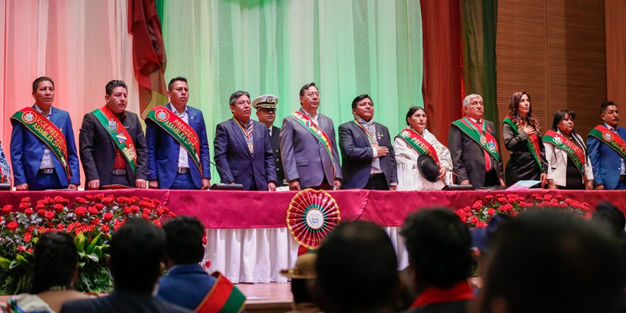 Sesión de Honor en homenaje a la Gesta libertaria de 1809. Foto: Comunicación Presidencial