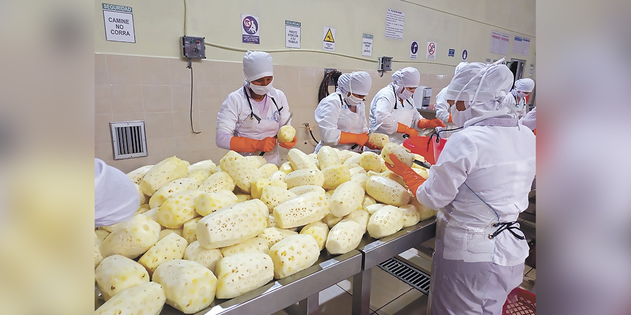 La estatal compra la materia prima a los productores de piña y palmito.  | 