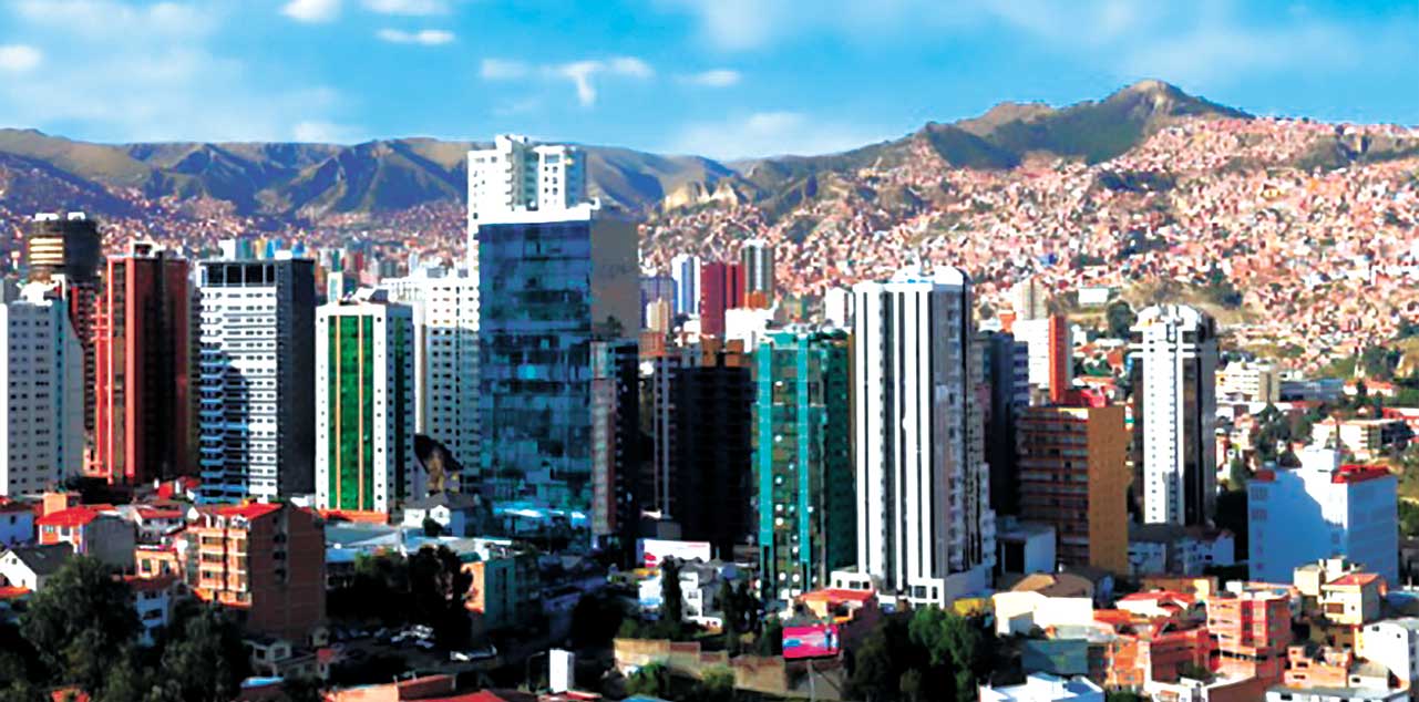 Edificios de altura de la ciudad de La Paz. Foto: RRSS