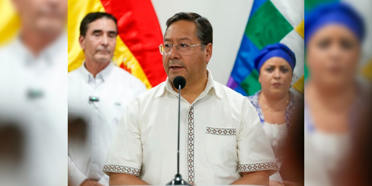 El presidente Luis Arce. Foto: Presidencia