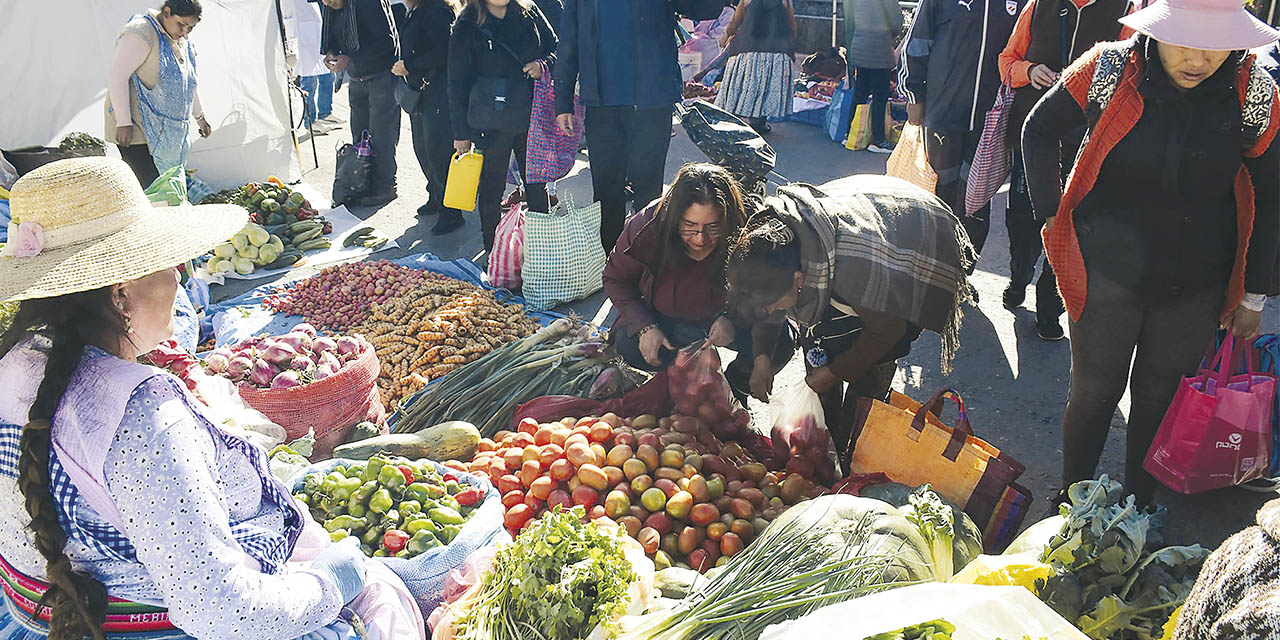 En estas ferias, las familias bolivianas acceden a los alimentos directamente de los productores, sin intermediarios.  | Foto: Archivo