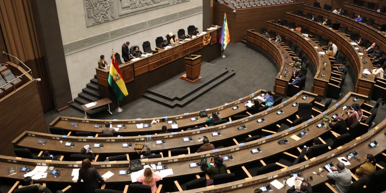 La sesión de la Cámara de Diputados del 10 de octubre. Foto: CD