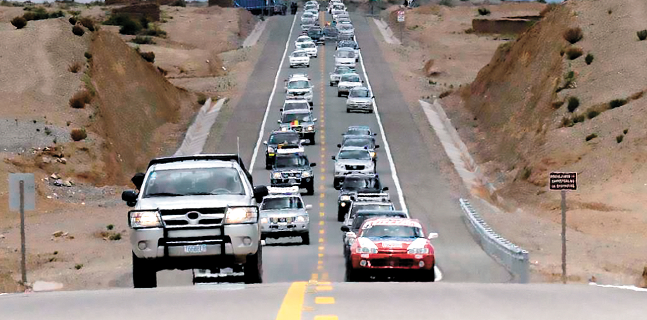 Una carretera en la frontera con Chile. Foto: Archivo