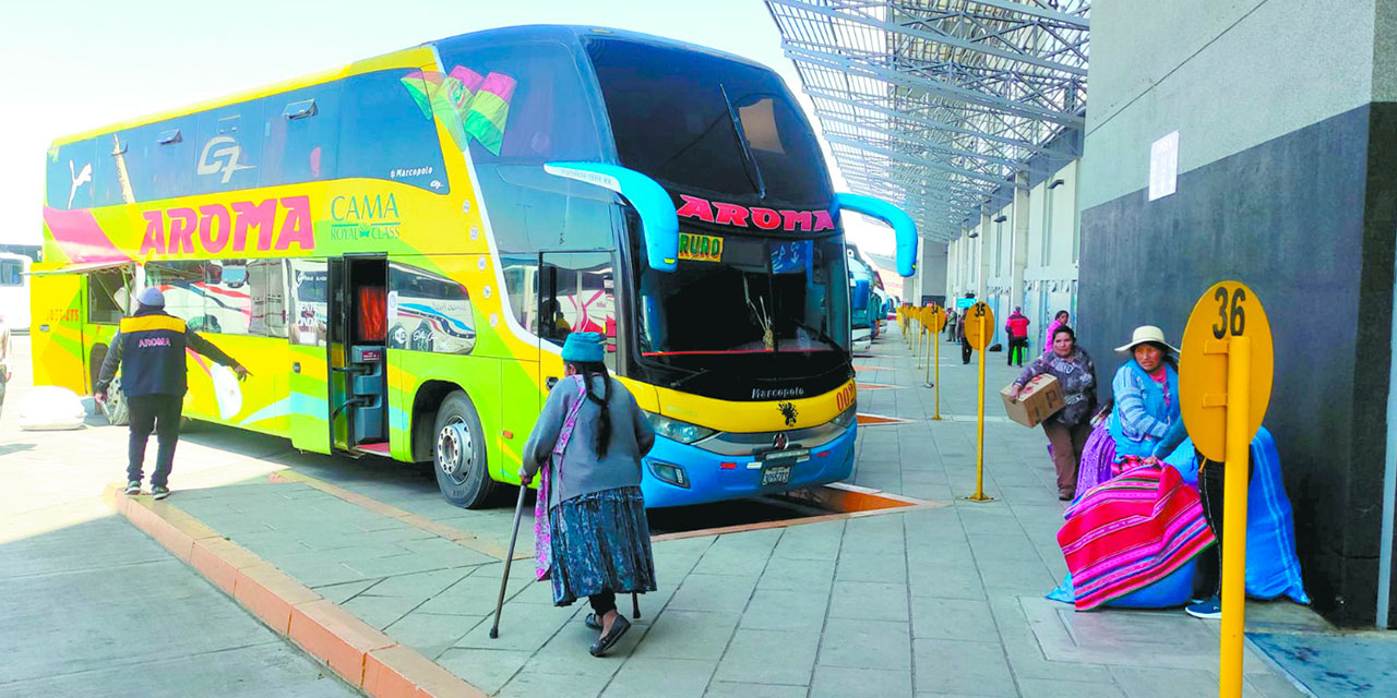 La Terminal Metropolitana de la ciudad de El Alto. Foto: Archivo