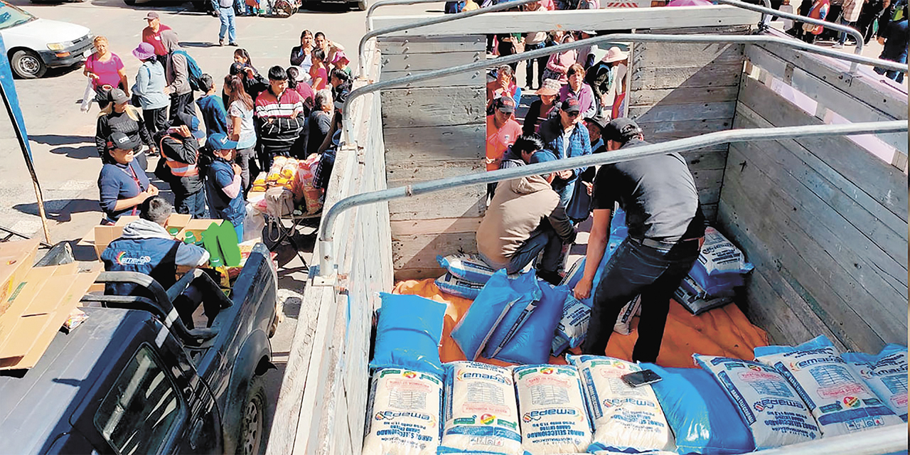 Los camiones de Emapa anunciarán su recorrido a través de megáfonos en los barrios. 