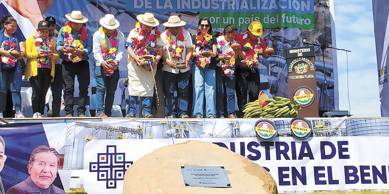 El presidente Luis Arce impulsa la edificación de plantas industriales en Beni