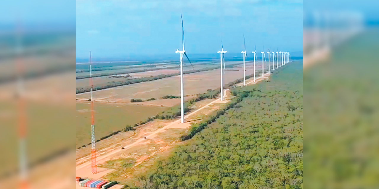 Un parque eólico que genera energía eléctrica a partir de la fuerza del viento. Foto: MHE