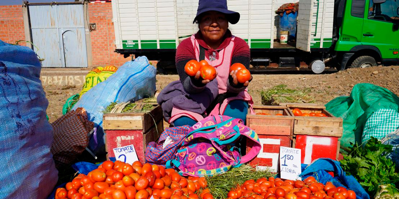 Los productores ofertan sus alimentos a precios justos. Foto: MDRyT