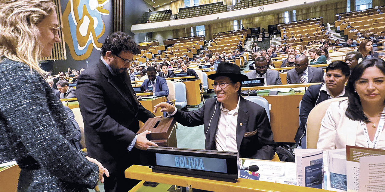 El representante permanente de Bolivia en la ONU, Diego Pary, en Nueva York.