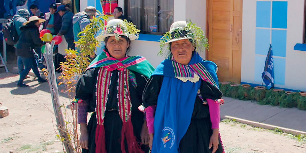 Una de las viviendas entregadas en el departamento de Potosí. Foto: Archivo