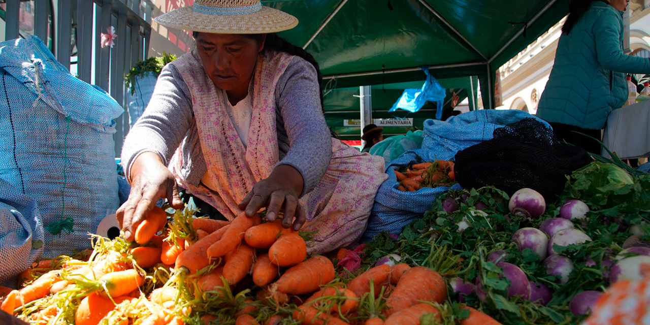 Los productos en el mercado tienden a bajar. Foto: Archivo