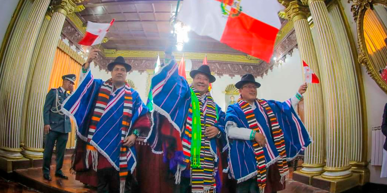 El presidente Luis Arce conmemora los 214 años de la gesta libertaria de Potosí. Foto: Comunicación Presidencial