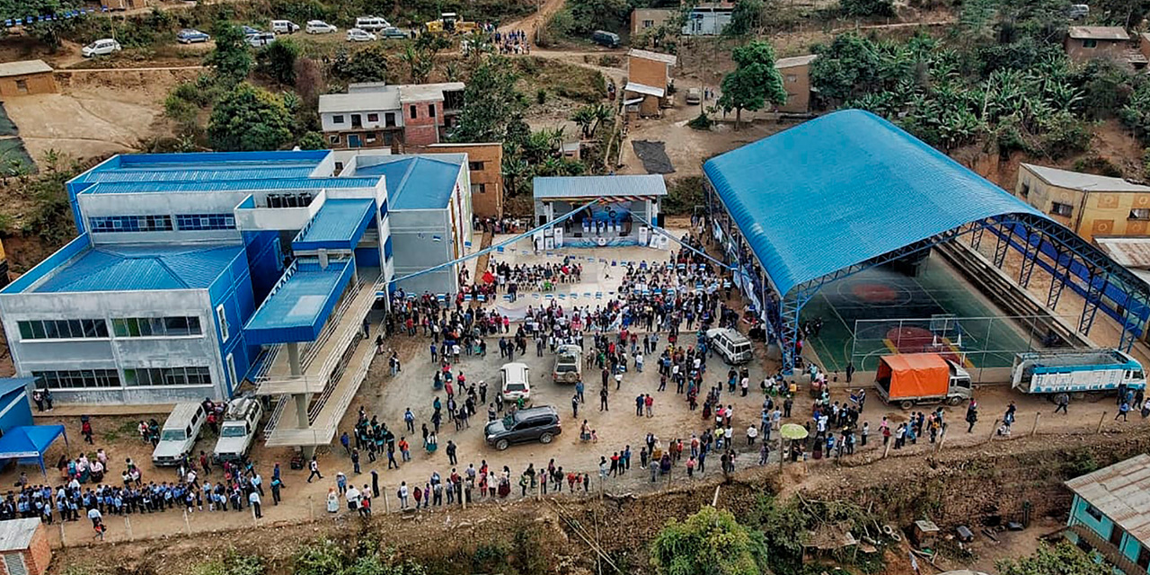 Una de las obras educativas entregadas mediante la UPRE. Foto: Archivo