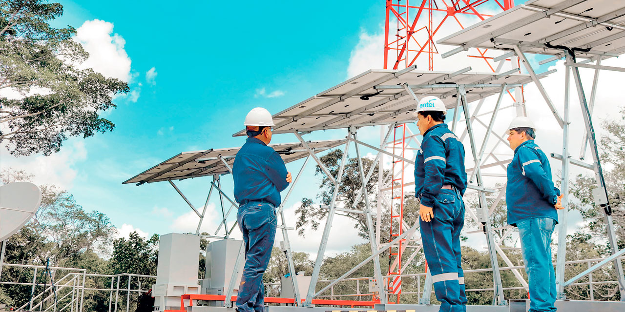 La cobertura de Entel llega al 82,5 por ciento. Foto: ENTEL