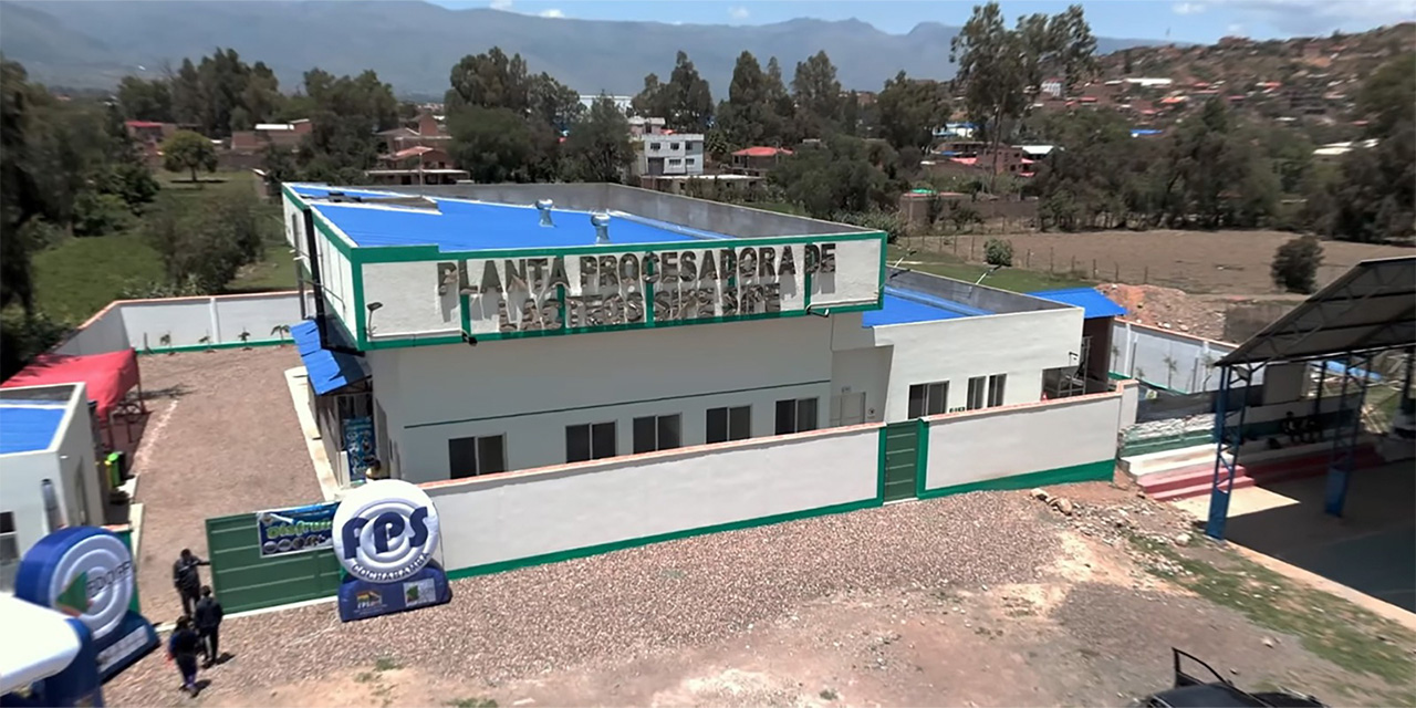 La Planta Procesadora de Leche en el municipio de Sipe Sipe beneficiará a más de 200 productores. Foto: FPS