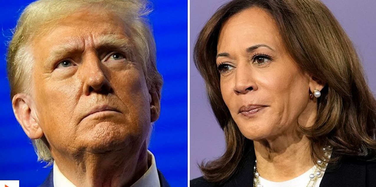 Donald Trump y Kamala Harris. Foto captura RTVE