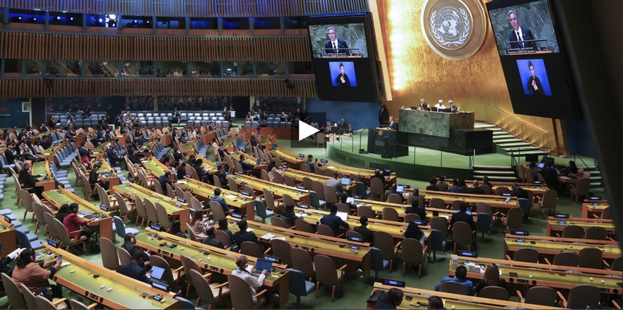 Asamblea General de la ONU. Captura de pantalla.