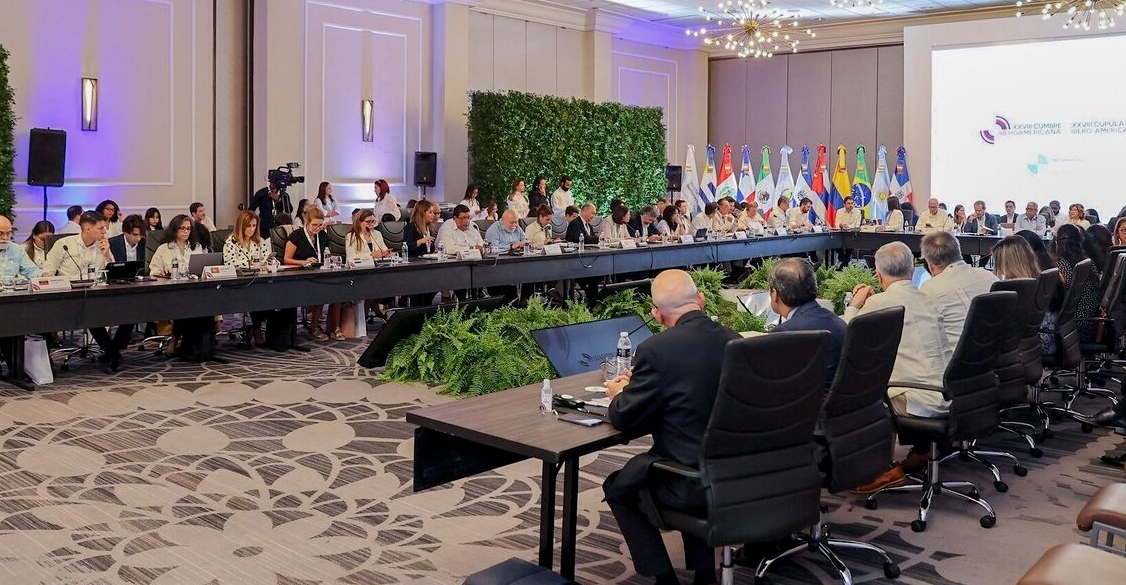 La reunión de coordinadores de los países iberoamericanos en República Dominicana. (MRE)