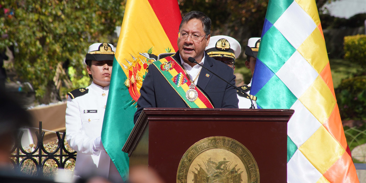 El presidente Luis Arce propuso una nueva etapa de relacionamiento con Chile. (Foto: Archivo)