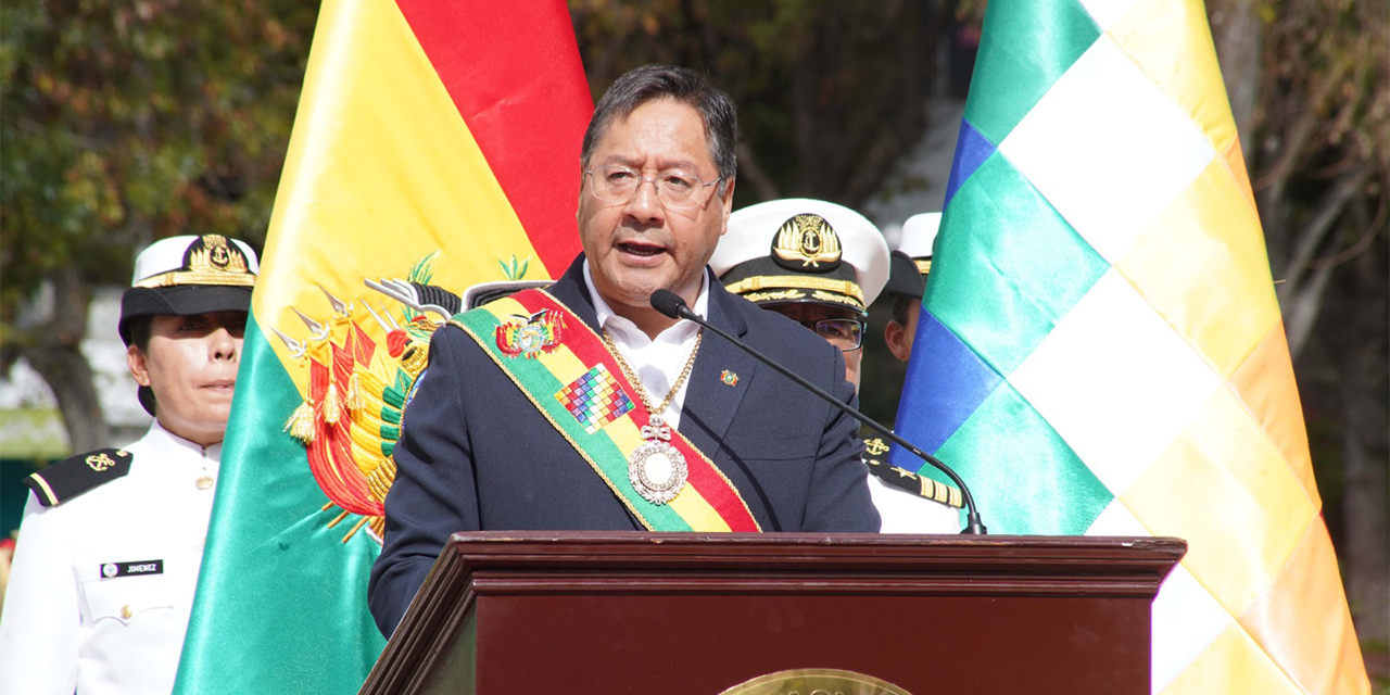 El presidente Luis Arce propuso ayer. (Foto: Jorge Mamani)