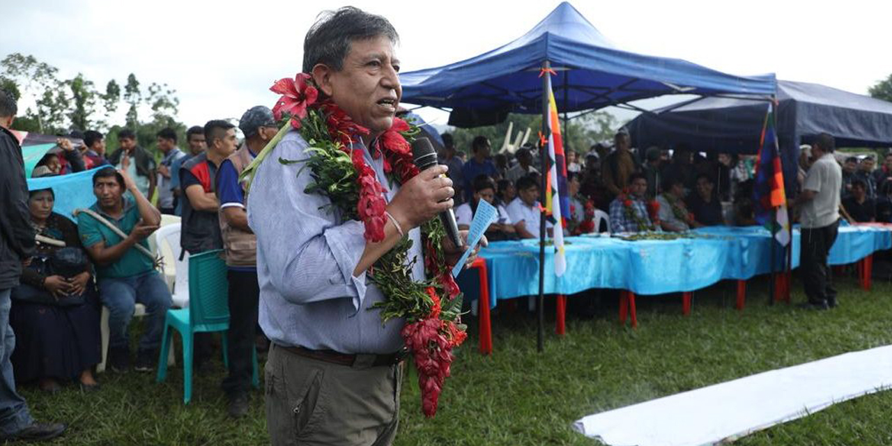 El vicepresidente David Choquehuanca en San Buenaventura. Foto: Vicepresidencia