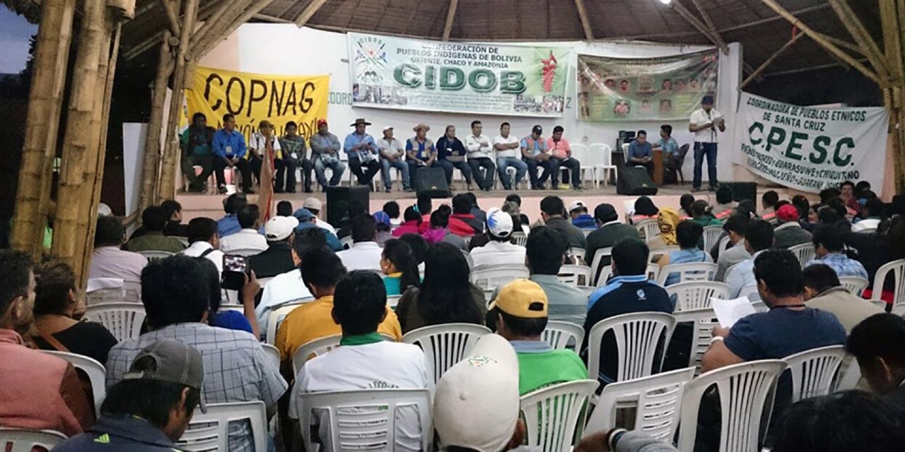 CIDOB califica de pésima la gestión de Camacho y rechaza que gobierne desde Chonchocoro