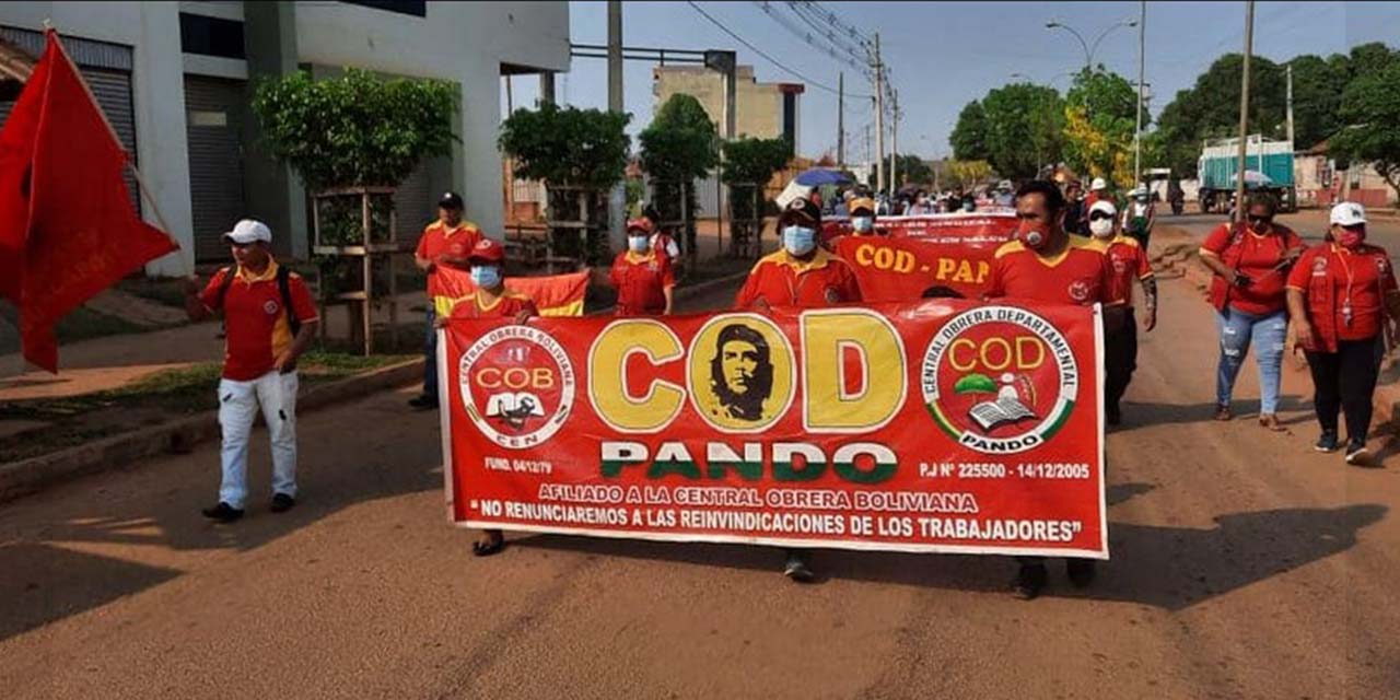 COD Pando en estado de emergencia, convocan a una movilización en contra del Comité Cívico